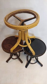 klavírové stoličky THONET 3 kusy - 4