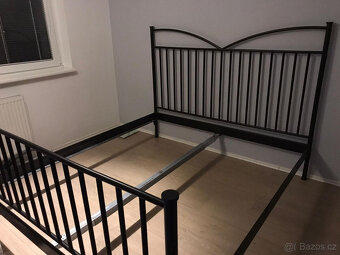 Postel 180x200 kovová VČETNĚ ROŠTU - 4