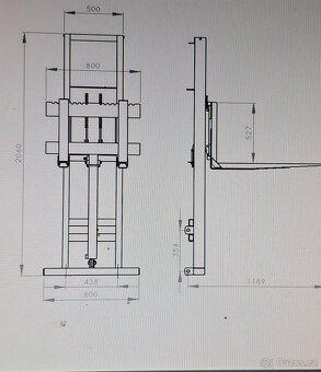 paletizační vidle Šálek - 4