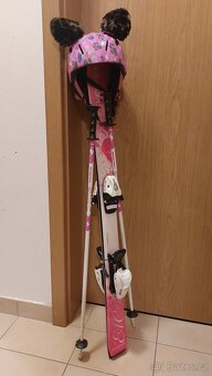 Dětské lyže 110 cm, hůlky 90 cm - 4