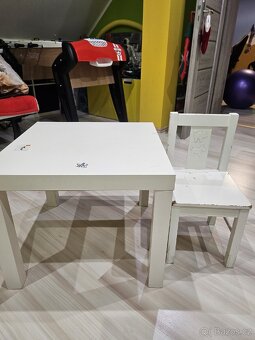Dětský stoleček IKEA s židlí - 4