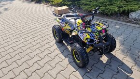Dětská elektro čtyřkolka ATV Torino 1000W 48V Graffiti žlutá - 4