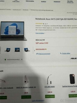 NTb Asus X415 i7, 14" - 4