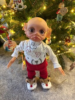 Reborn panenka-vánoční skřítek. - 4