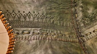 Kožené křeslo Butterfly s podnožkou - 4