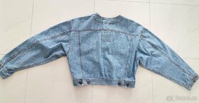 Crop jeans bunda vel M oversize Vintage style - 4