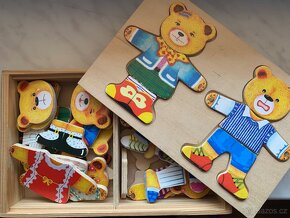 Dŕevěné puzzle šatní skŕíň - 4