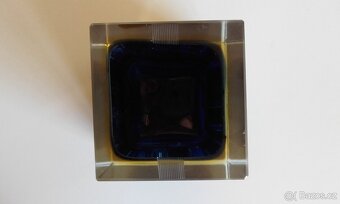 Exbor Czechoslovakia Art Glass Vessel - 4