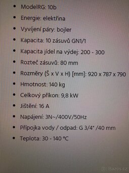 Regenerátor pokrmů Retigo RG 10b - 10x GN1/1 - 4