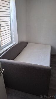 Postel s úložným prostorem a matrace s polohovacim  roštem - 4