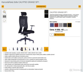 Výprodej kanceláře – Kancelářská židle - 3 ks za 2 000 Kč - 4