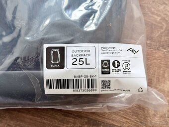 Peak Design Outdoor Backpack 25L černý – záruka v ČR - 4