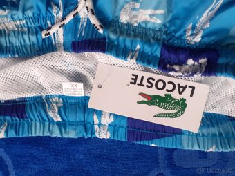 Bermudy , plavky , kraťasy , šortky Lacoste modré - 4