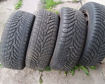 Prodam 4 zimni kola,pneumatiky Yokohama,kovove disky195/55r1 - 4