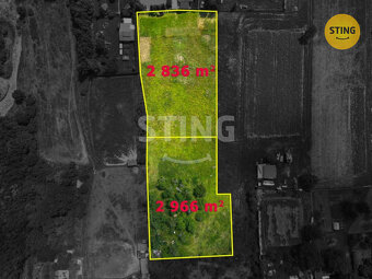 Prodej dvou stavebních pozemků 2836 m2, 126698 - 4