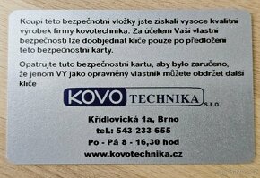 Bezpečnostní cylindrická vložka zámek Kaba Dorma - 4