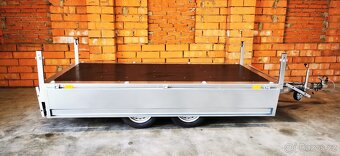 přívěsný vozík 2x 750 kg – 300x155x40cm kola pod - 4