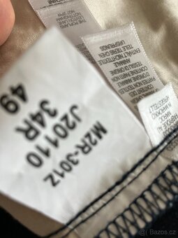 Paul Smith modré manšestrové kalhoty 34R - 4