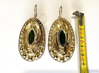 Zlaté náušnice,12,20g,zlato 585/1000 (14 kt) - 4