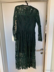 Krajkové šaty - zelené - 4