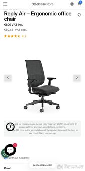 kancelářská židle Steelcase Reply Air - 4