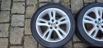 16" lité disky Škoda 205/45/16 5x100, 6,5x16",ET43 -zašlu - 4