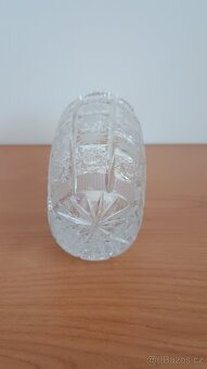 Váza broušená značka Bohemia - 4