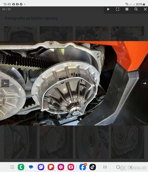 Variator Cf moto 850 Rv.2021 kompet s řemenem - 4