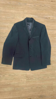 Společenský oblek, sako, vesta, kalhoty vel. 48 - 4