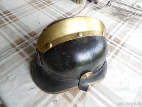 Stará hasičská helma s ČSR znakem 1.republika-luxus - 4
