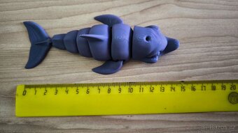 Pohyblivý delfín – 3D tištěná dekorace / hračka - 4