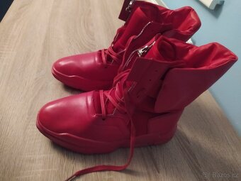 Pánské, stylové high top boty se zipem - Velikost 43 - 4