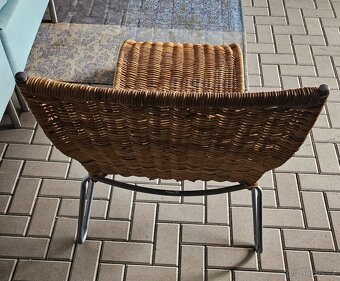 Zahradni lehátko proutěné - 4