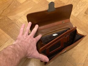 Příruční taška pánská (hnědá) - 4