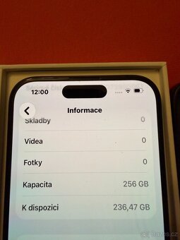iPhone 15 Pro 256 Gb black titanium,krabice,kryt,sklo..Top - 4