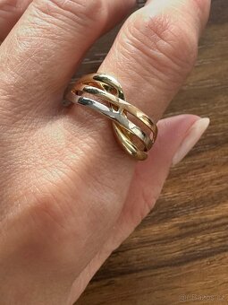 Zlatý dámský prsten - 4