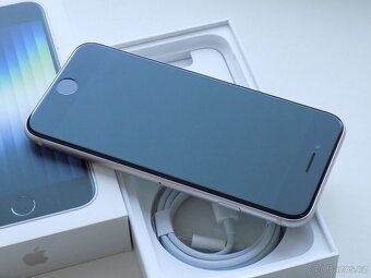 APPLE iPhone SE (2022) 64GB Starlight - ZÁRUKA - 100% BATER. - 4