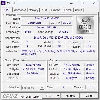 PC i3-10100F, 16GB RAM, SSD 1TB, GTX1650 4GB, Win 11 - 4