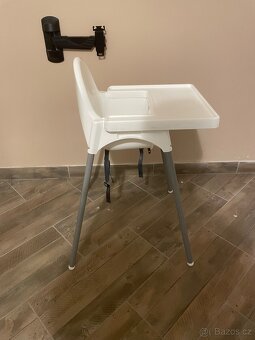Ikea Antilop vysoká židle s podnosem + Langur sedák - 4