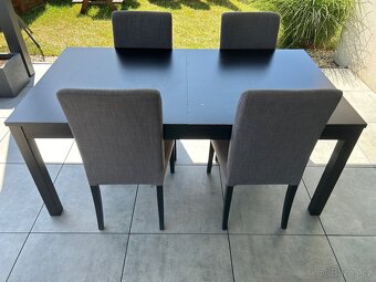 Jidelní stůl IKEA Bjursta + 4 židle Henriksdal - 4