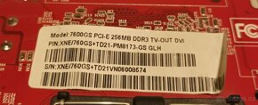Nvidia Gainward 7600 GS s 256 Mb paměti, DVI, VGA a tv-out - 4