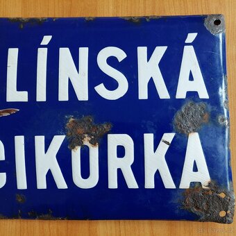 Smaltovaná cedule Kolínská cikorka - 4