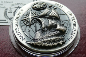 1 oz stříbrná mince Nautical Ounce Mayflower 2020 HR - 4