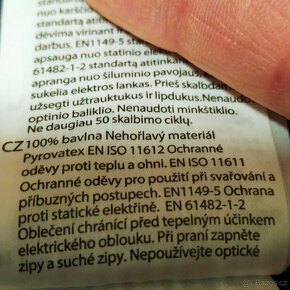 Nehořlavá reflexní kombinéza - nová, vel. L - 4