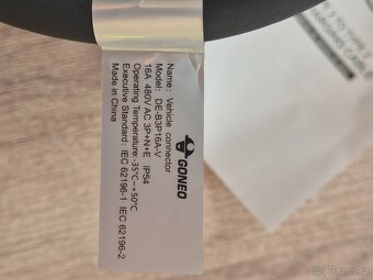 Nabíjecí propojovací kabel EV Typ2 5m 11kW 3fáze 16A - 4