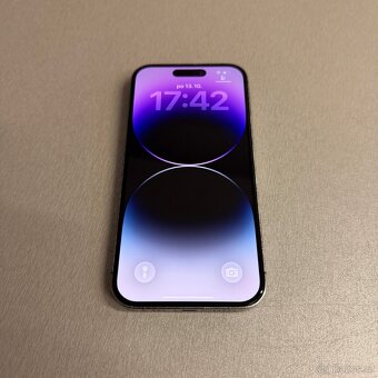 iPhone 14 Pro 256GB deep purple, pěkný stav, rok záruka - 4