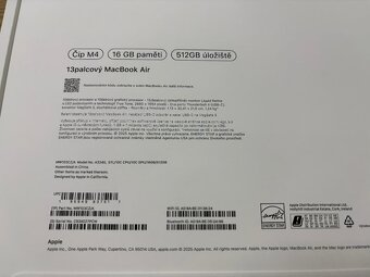 MacBook Air 13” M4 (2025, 16/512GB) – nový, nerozbalený - 4