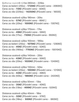 Prodám ocelové distance do armatury/výztuže - 4