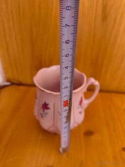 Růžový porcelán hrnek - 4