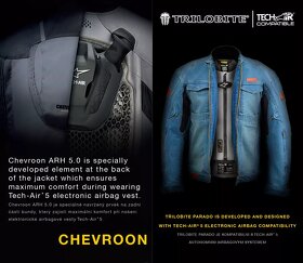 Nová dámská džínová bunda Trilobite 2095 Parado Tech-Air blu - 4